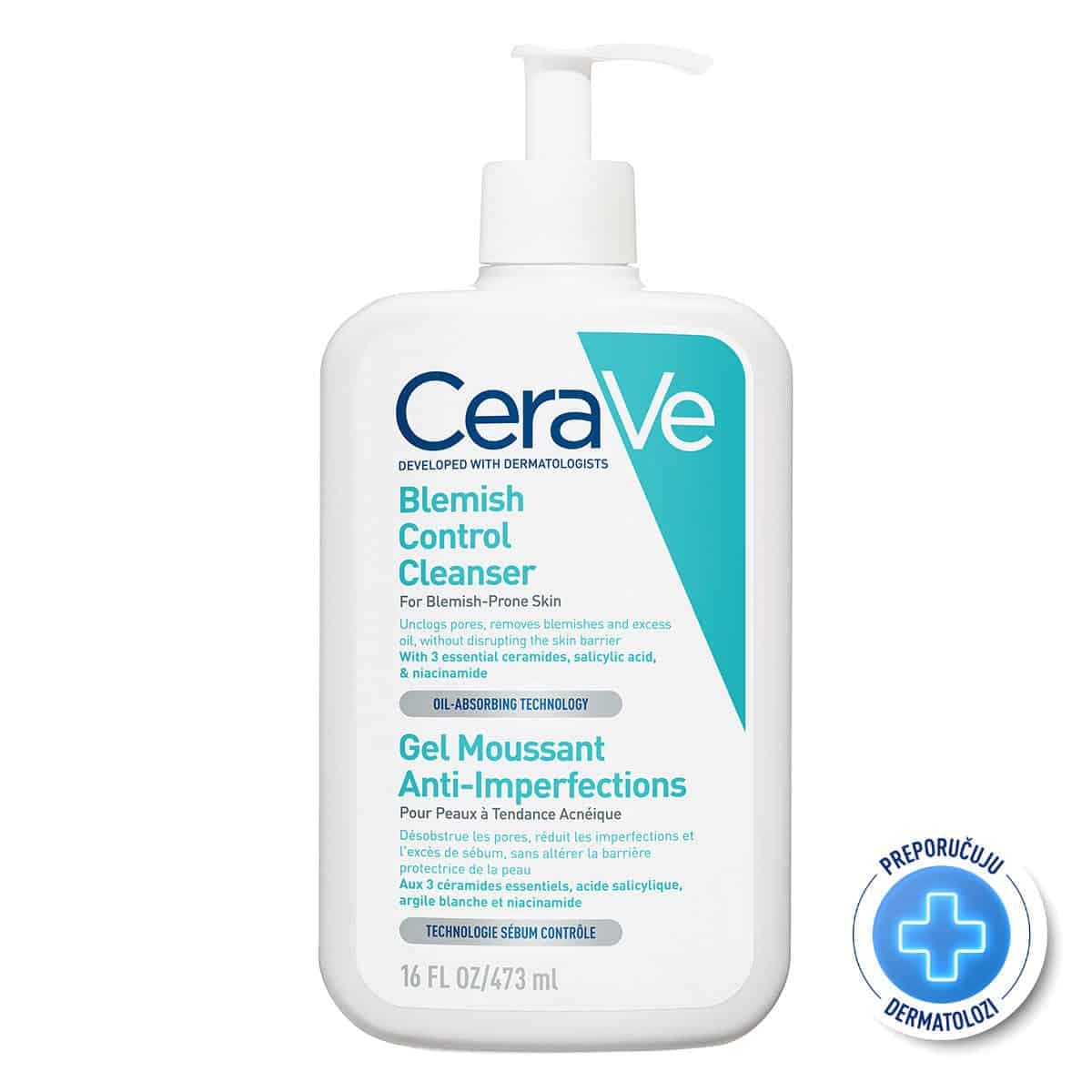 CÉRAVÉ GEL MOUSZSANT ANTI-IMPERFECTIONS 473ML
