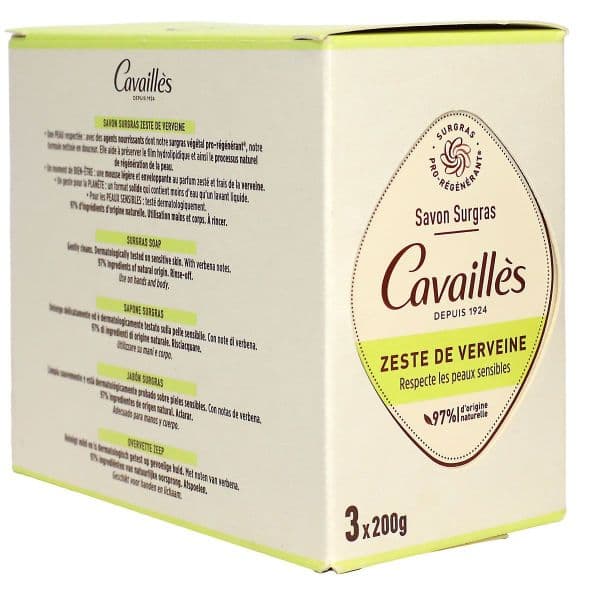 Rogé Cavaillès CAVAILLES SAV SURGRAS ZESTE VERVEINE 3X200G