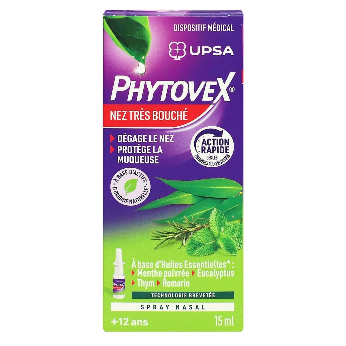 Upsa PHYTOVEX S NAS NEZ TRES BOUCHE SPR/15ML