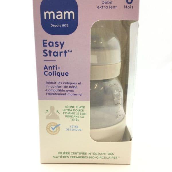Mam Baby MAM EAS STA NATUR BIB TET DEB0 SABLE 130ML
