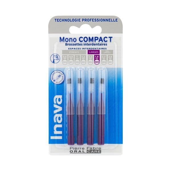 Pierre Fabre Oral Care INAVA MONO COMP BROSSETT VIOLET BLISTER/4
