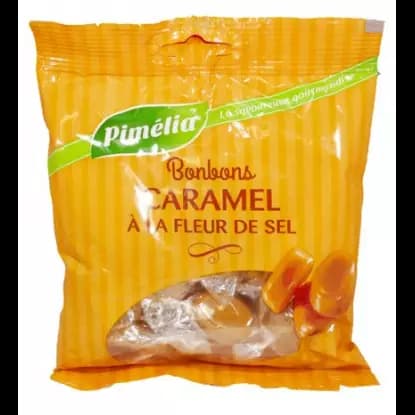 PIMELIA BONBON CARAMEL FLEUR DE SEL SACH/100G