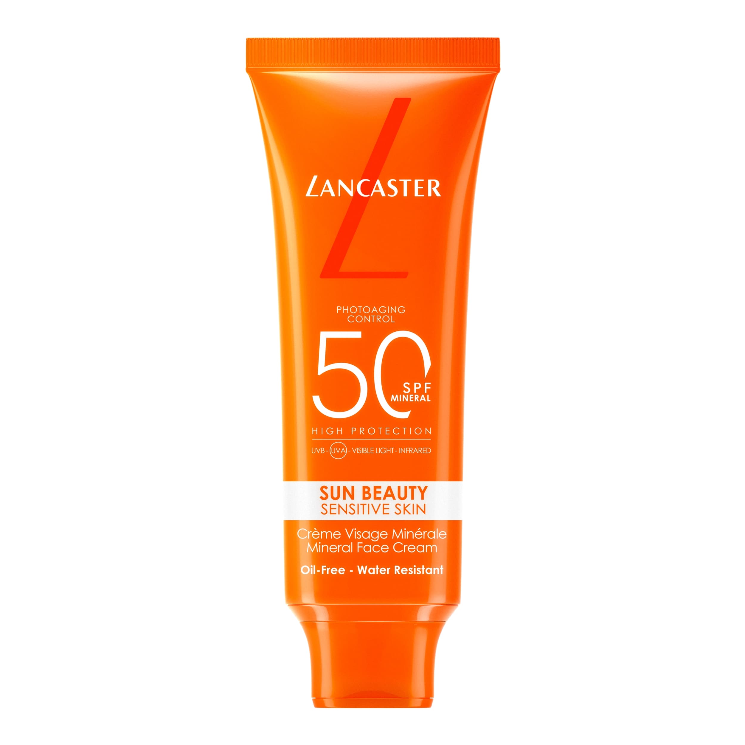 LANCASTER SUN MINERAL SPF50 VISAGE OIL FREE 50G