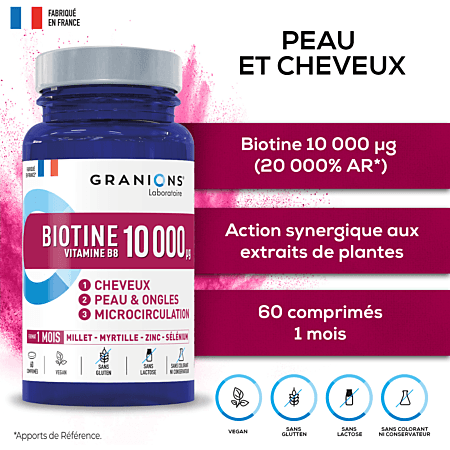Ea Pharma Equilibre Attitude GRANIONS PILUL BIOTINE 10000µG CPR B/60
