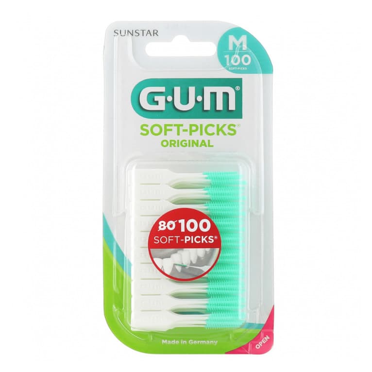 GUM SOFT PICKS ORIG PTE SPL FLR INTERD M 100