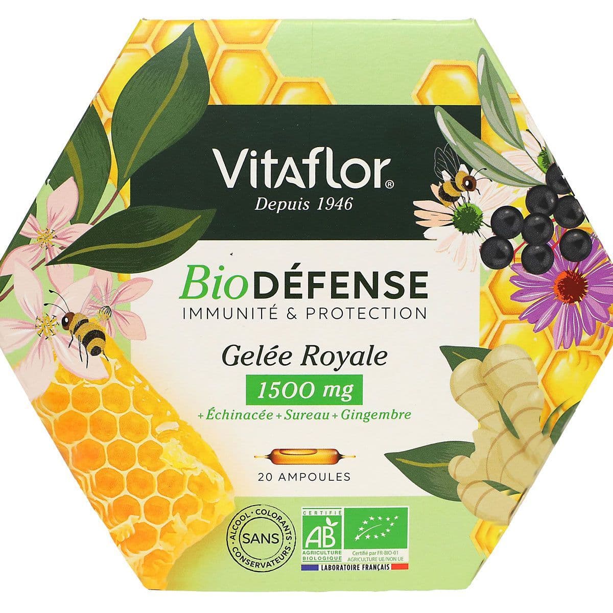 Curae Nutri VITAFLOR APICULTE GEL ROY BIO 1500MG S BUV 20
