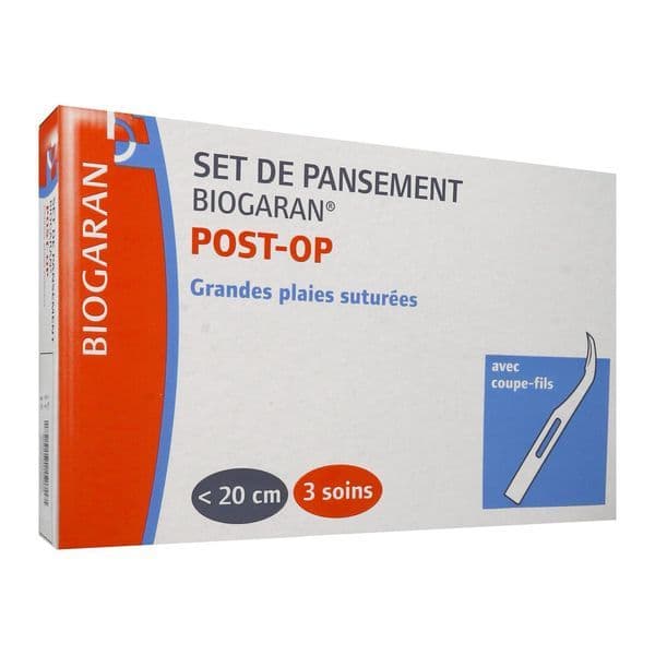 Biogaran BIOGARAN POST-OP SET PANS GRNDE PLAI SUTUR 3