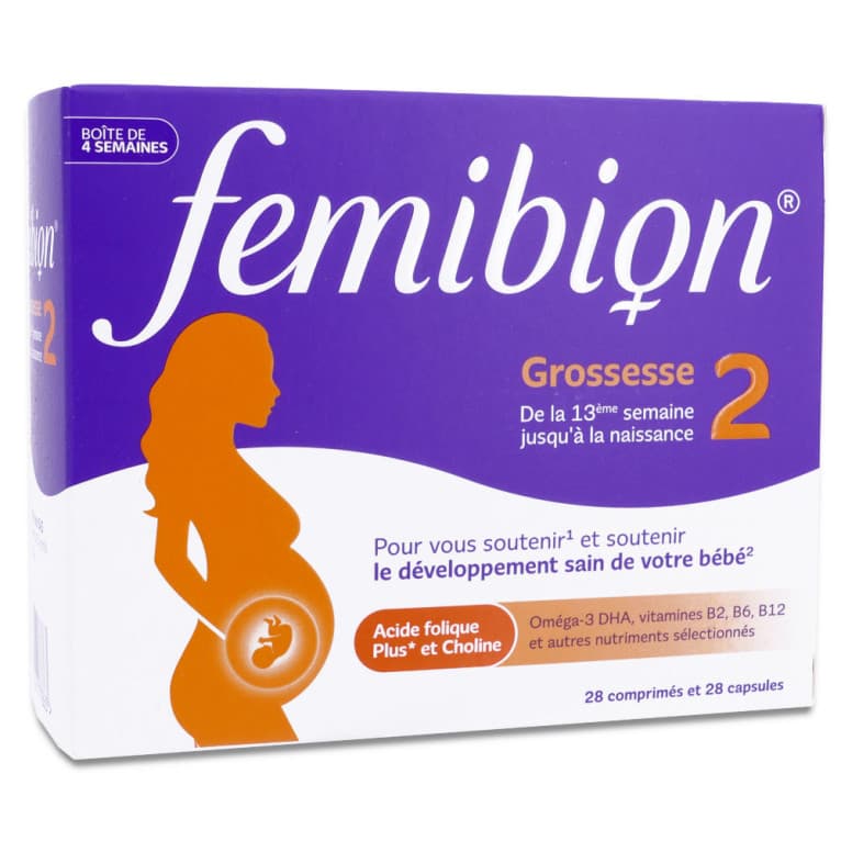 FEMIBION GROSSESSE 2 CPR + CAPS B/28X2