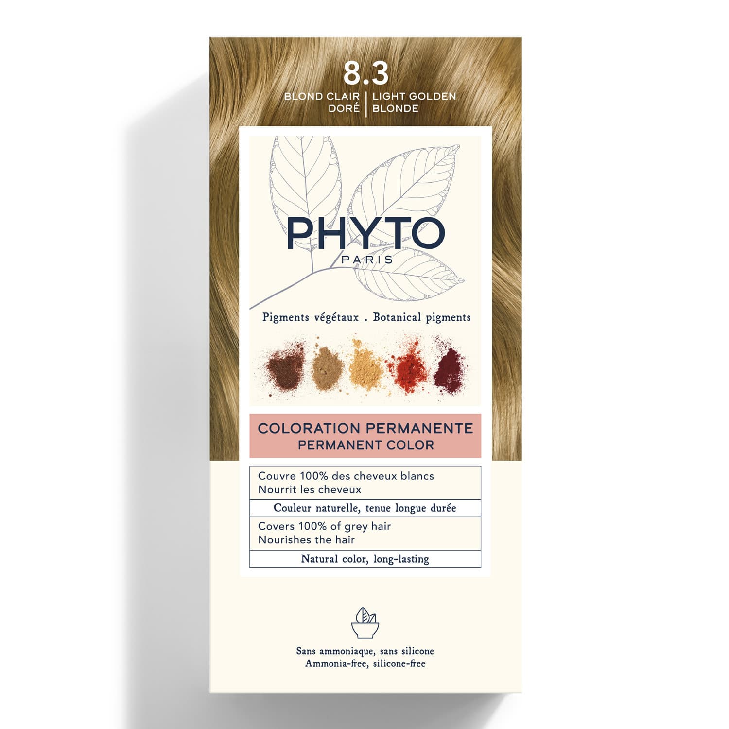 PHYTOCOLOR KIT COLOR PERMANENTE 8.3
