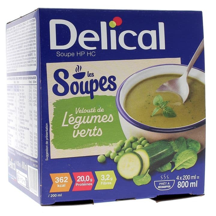 Lactalis Nutrition Santé DELICAL SOUPE HP HC NUTRIM LEG VERTS 4/200ML