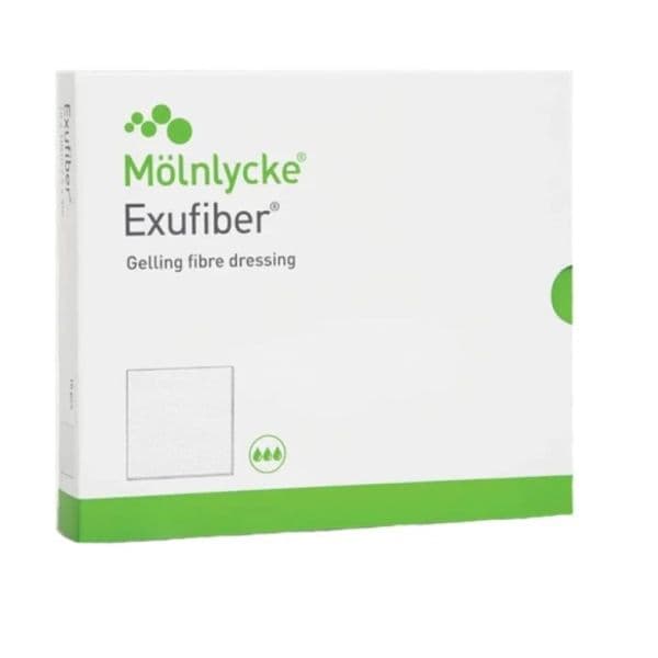 Molnlycke Health Care EXUFIBER PLAQUE STER 10X10CM B/16