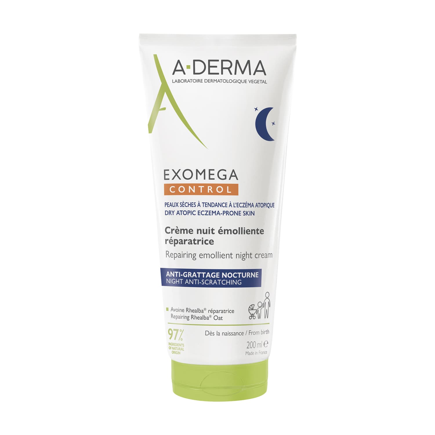ADERMA EXOMEGA CONTROL CR NUIT T/200ML