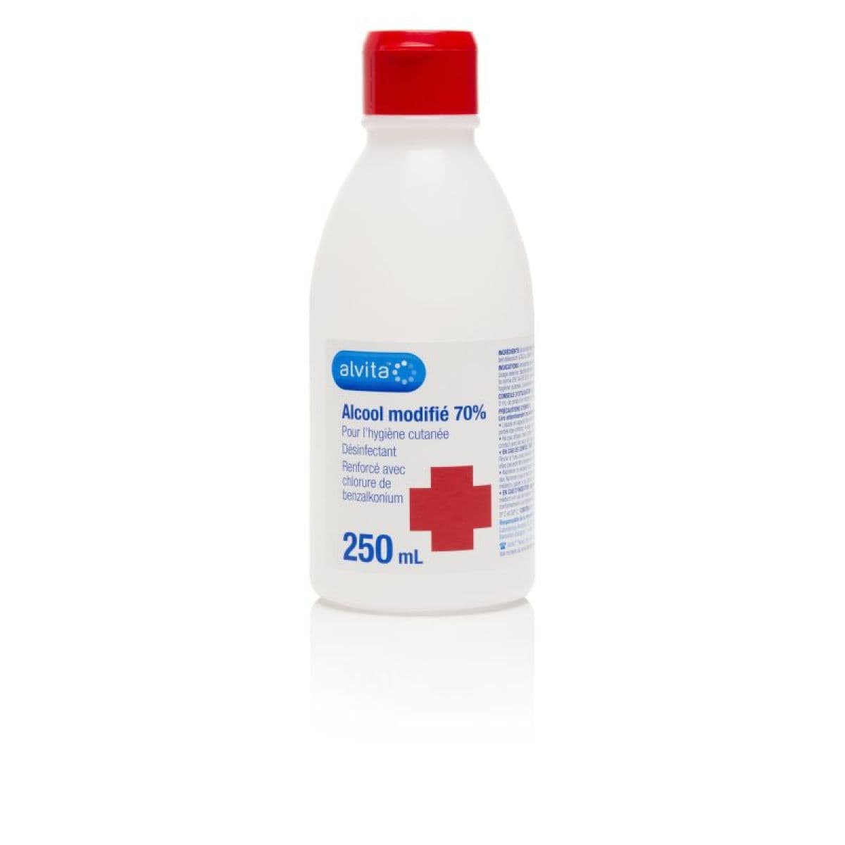 ALCOOL MODIFIE ALVITA 70° S A LOC FL/250ML