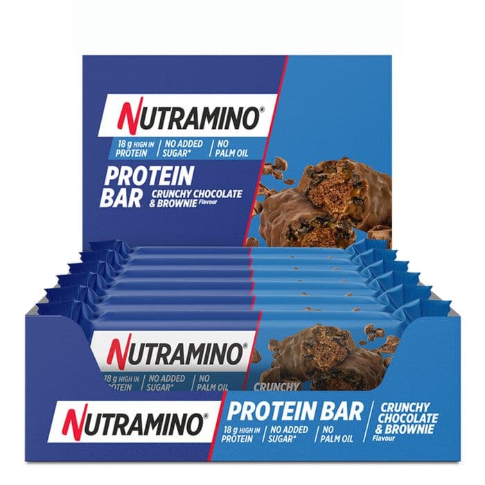 NUTRAMINO PROTEIN BAR 55G CRISPY CHOCOLATE BROWNIE