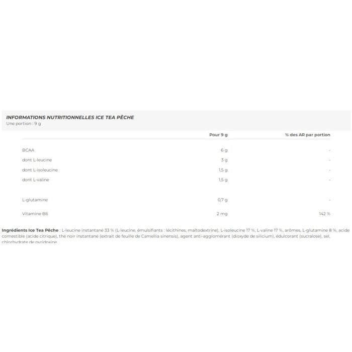BIOTECH BCAA ZERO 700G THÉ GLACÉ AUX PÊCHES