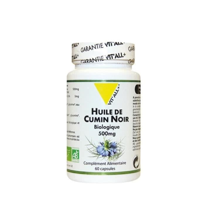 VIT'ALL+ HUILE DE CUMIN NOIR BIO* 500MG 60G