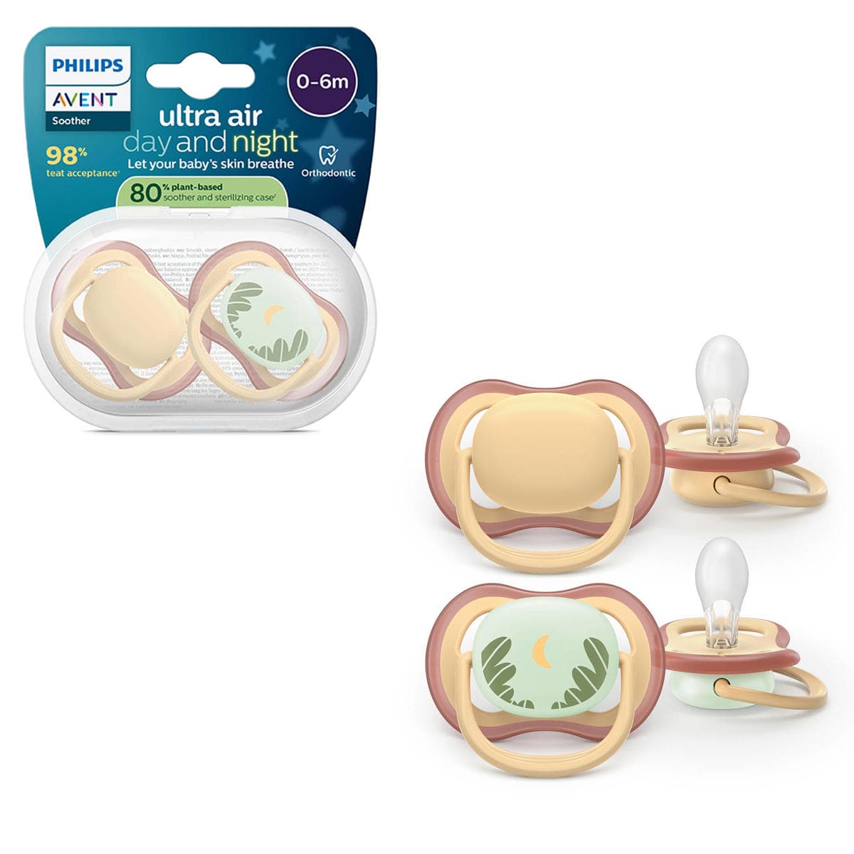 Inconnu AVENT SUCETTE ULTRAAIR DAY/NIGHT 0-6M X2