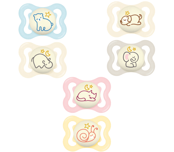 Mam Baby MAM SUPREME SUCETTE SILIC 2-6M NUIT B/2