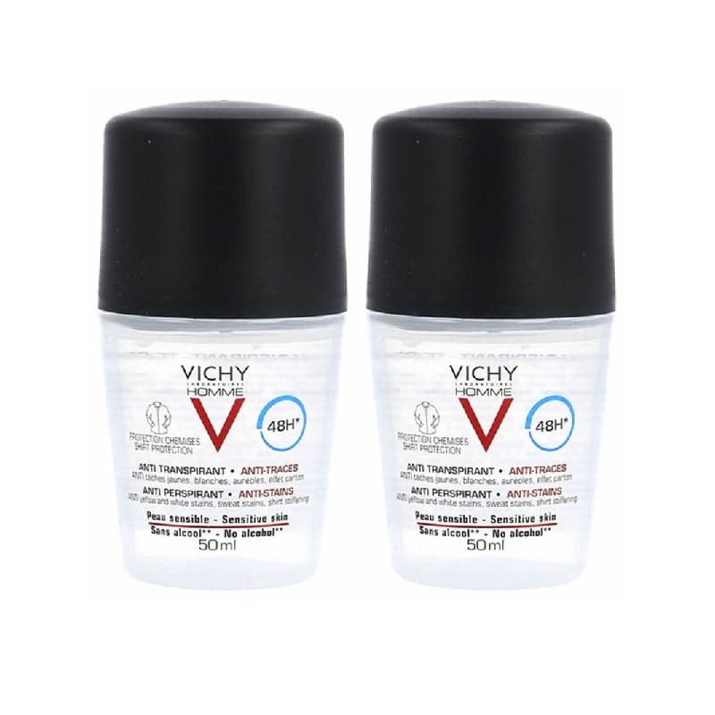 Vichy VICHY HOMME DEOD 48H ANTI-IRRIT 2BILLES/50ML