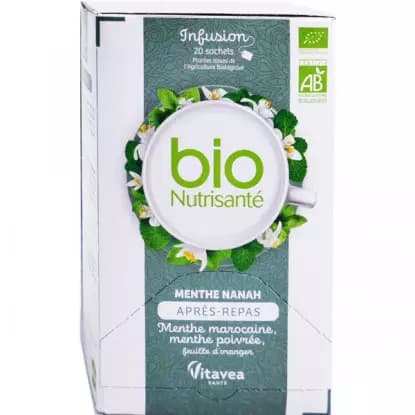 Havea Pharma NUTRISANTE INFUS BIO TIS MENT AP REPAS 20SACH