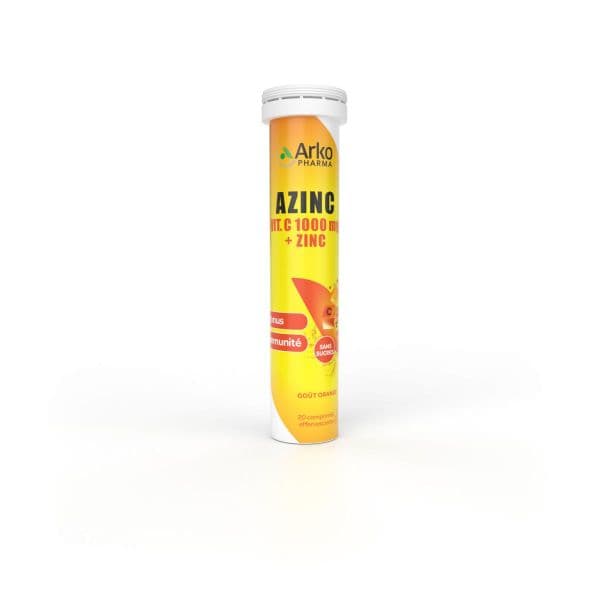Arkopharma AZINC VIT C 1000MG+ZN CPR EFF T/20