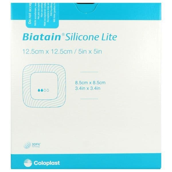 Coloplast BIATAIN SILI LITE PANS HYDR ALV 12,5X12,5 /10