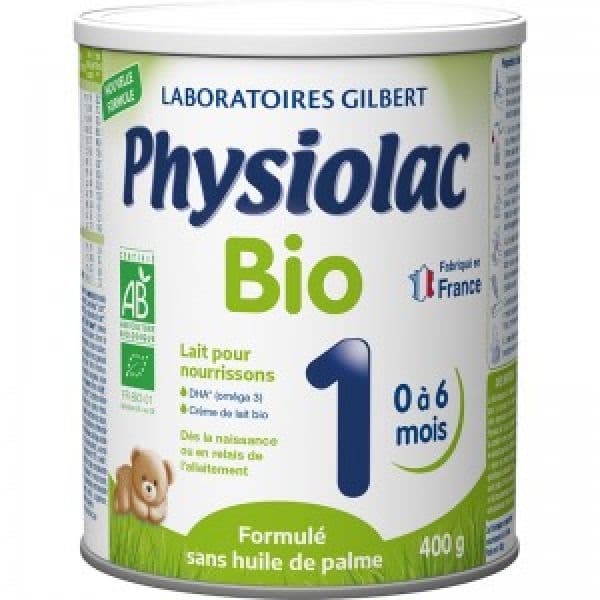 Gilbert Santé et Bien Etre PHYSIOLAC BIO 1 LAIT PDR B/400G