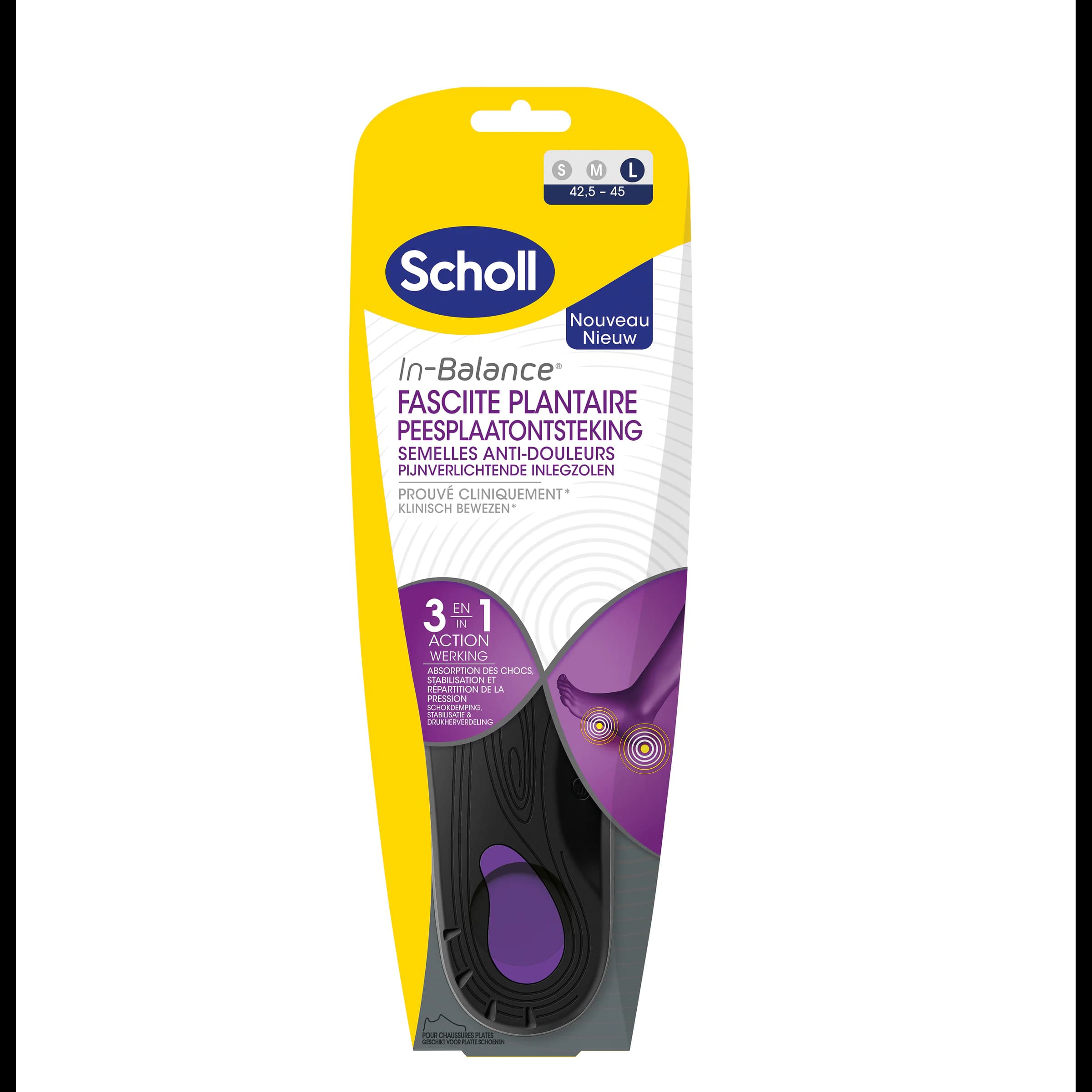 SCHOLL SEMELLE ANTI-DOULEUR PLANT T3