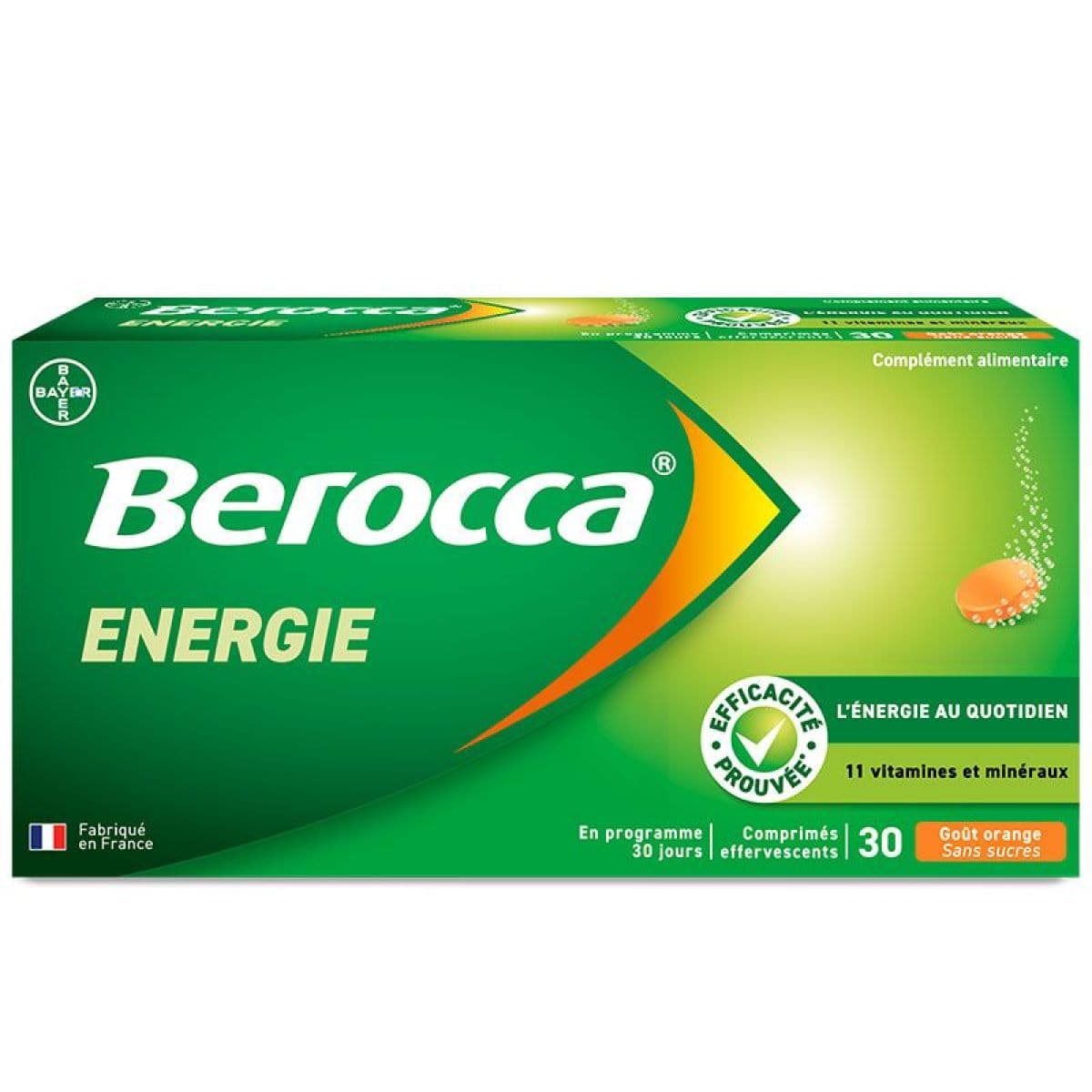 BEROCCA ENERGIE CPR EFF ORANGE B/30