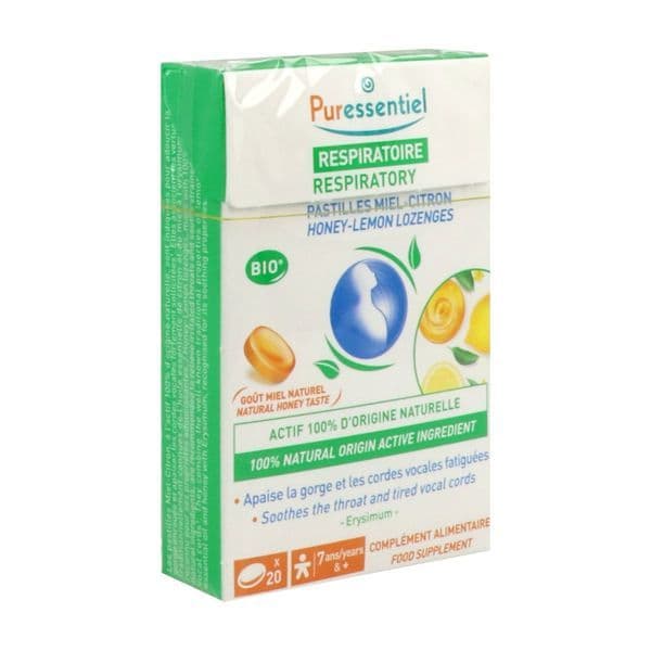 PURESSENTIEL RESPIRATOIRE PAST MIEL CITR B/20
