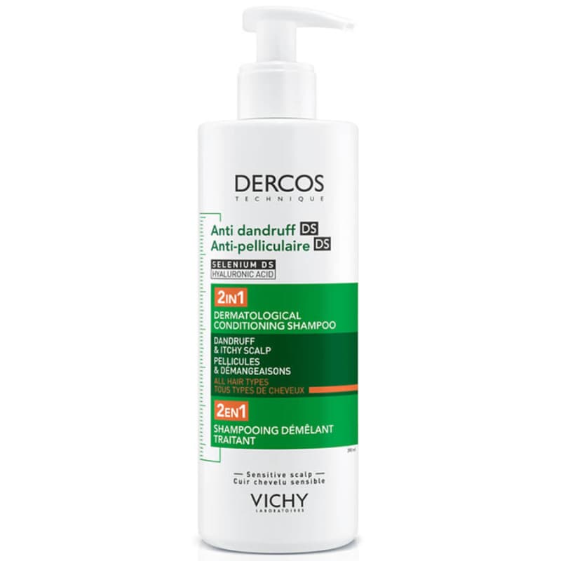 DERCOS SHAMP ANTIPELL 2EN1 FL PPE/400ML