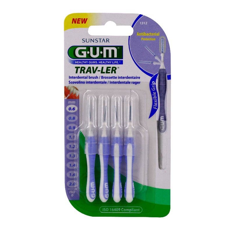 Sunstar GUM TRAVLER BROSSETT INTER-DENT VOY 0,6MM B/4