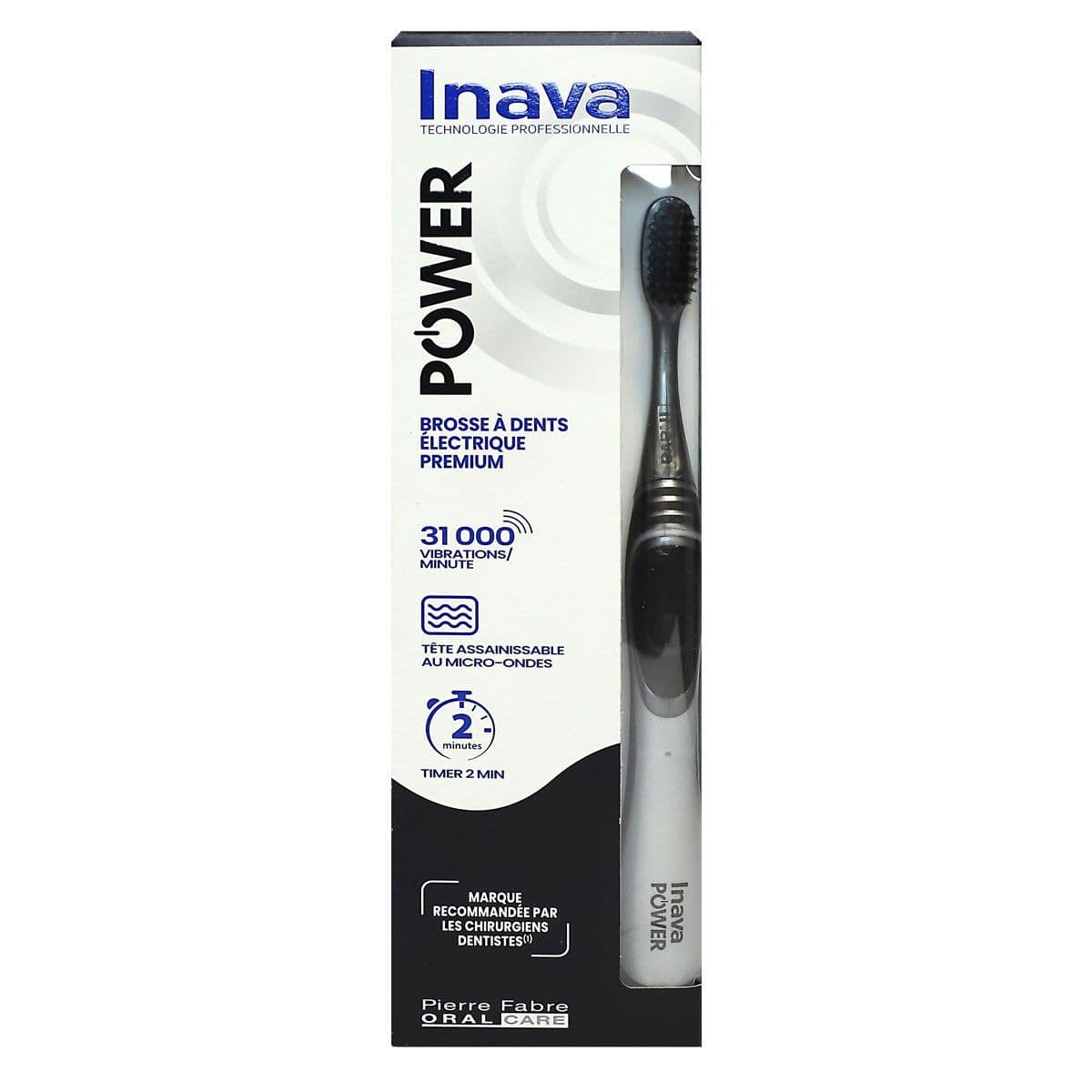 Pierre Fabre Oral Care INAVA POWER BR DENTS ELECTR BLACK