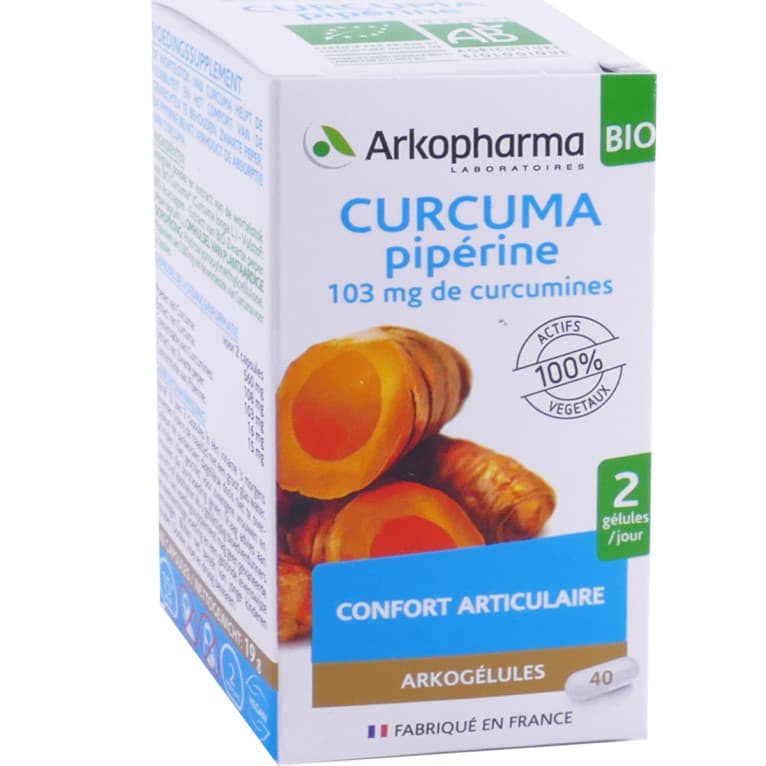 Arkopharma ARKOGELULES CURCUMA+PIPERINE BIO GEL FL/40