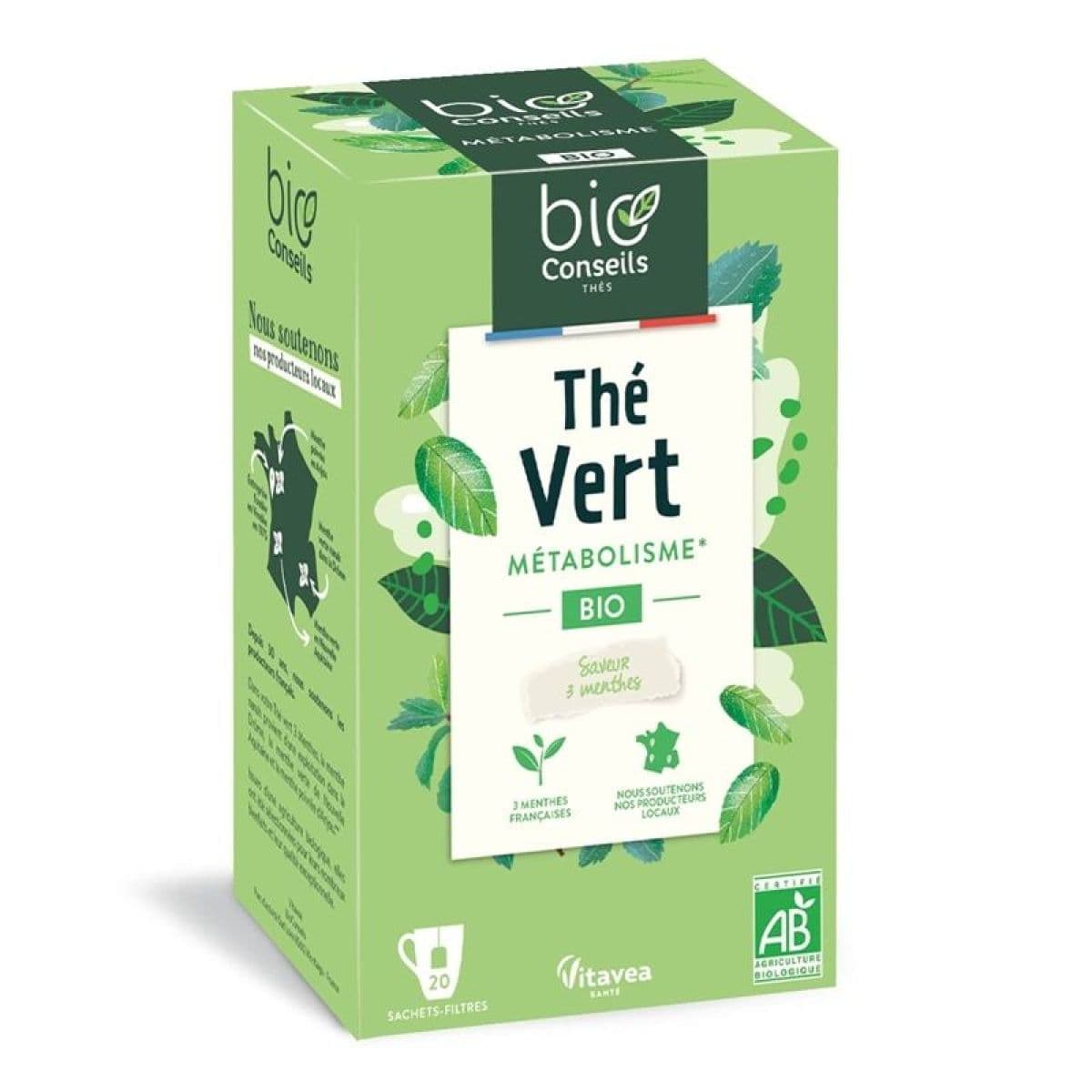 NUTRISANTE INFUS BIO THE VERT 3 MENT 20SACH