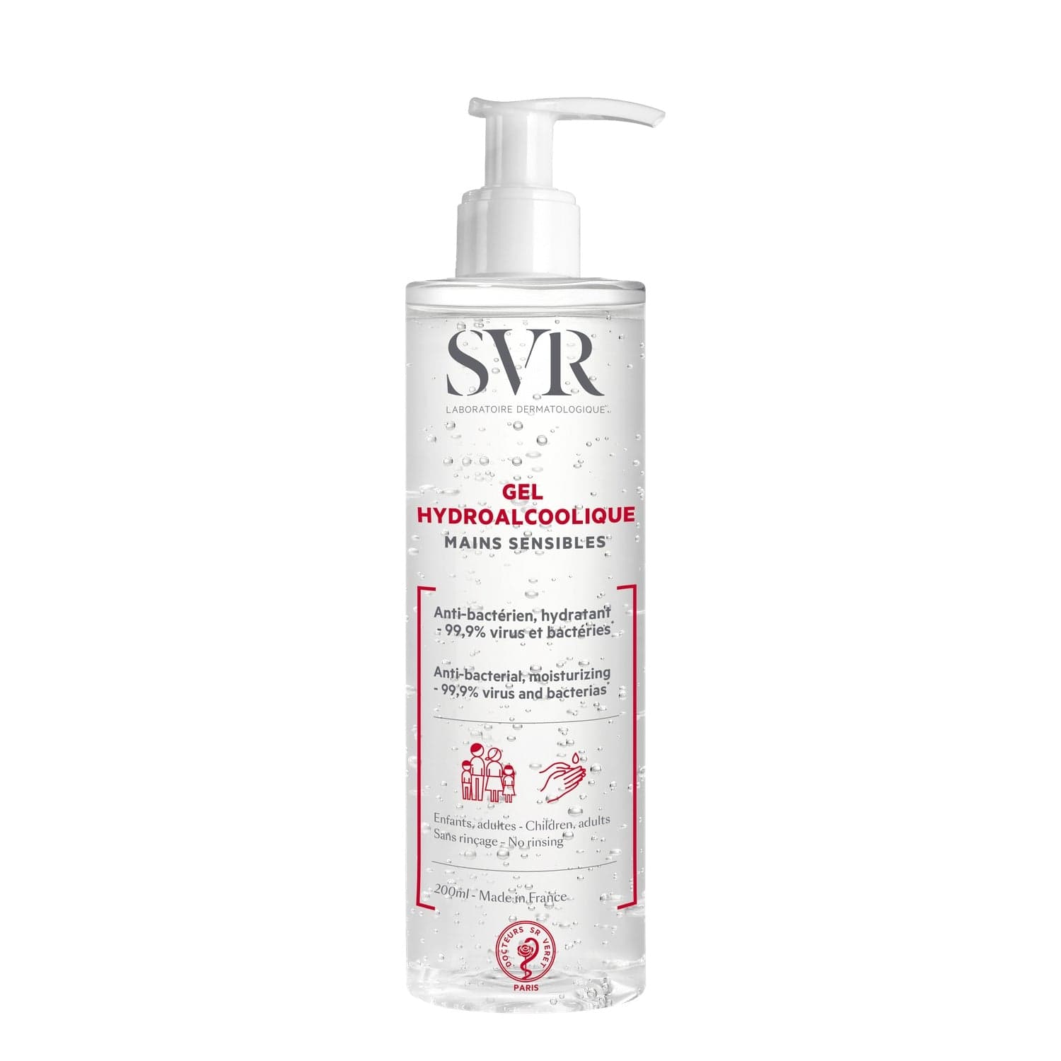 Svr SVR GEL HYDROALCOOL FL/200ML
