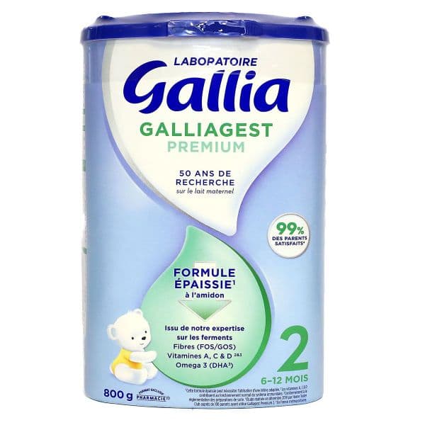 Blédina GALLIA GALLIAGEST P 2 LAIT PDR B/800G