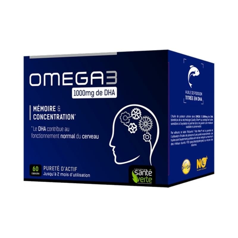 Santé Verte SANTE VERTE OMEGA 3 1000MG DHA GEL B/60