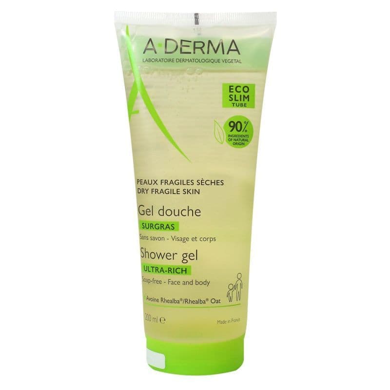 ADERMA GEL DCHE SURGRAS T/200ML