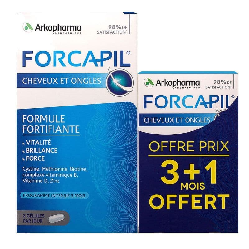 FORCAPIL FORTIF GEL CHEV ONGL PILUL/180+60