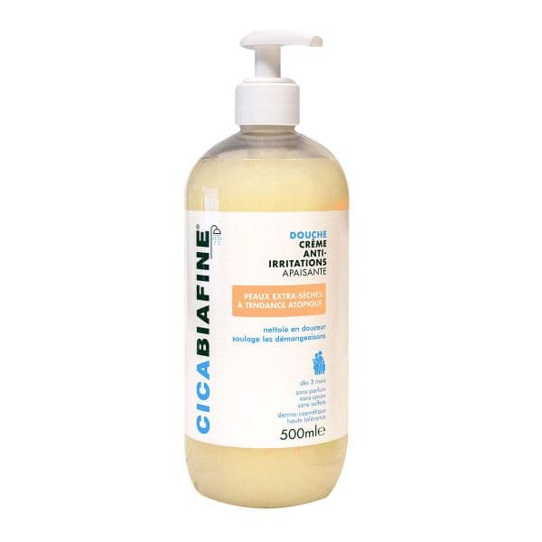 Johnson & Johnson Santé Beauté CICABIAFINE CR DCHE ANTI-IRRIT HYD FLPP/500ML