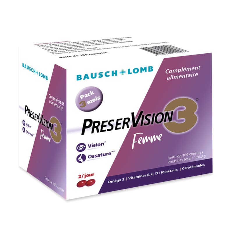 PRESERVISION 3 FEMME CAPS B/180
