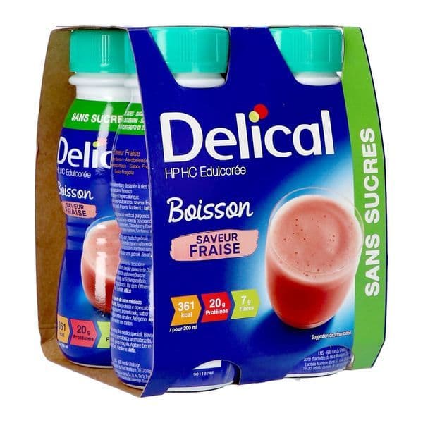 DELICAL BOISS S S HPHC NUTRIM FRAISE 4/200ML