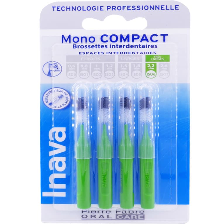 Pierre Fabre Oral Care INAVA MONO COMP BROSSETT VERT BLISTER/4