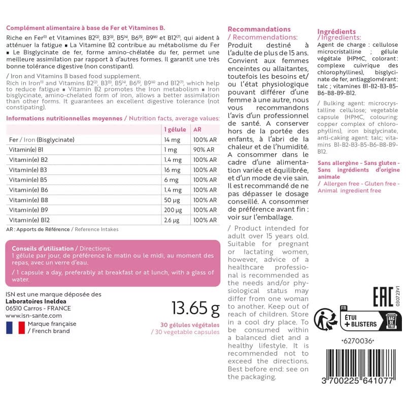SUPLEFER GEL SUPPLEMENT FE B/90