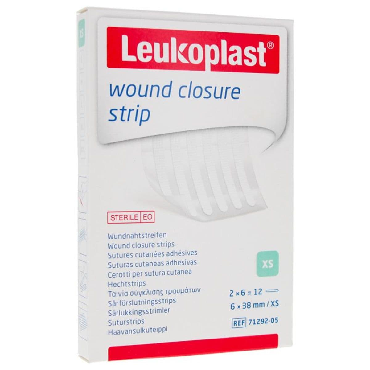 LEUKOS W CLOS STR SUTUR CUT ADH 6X38MM 2S