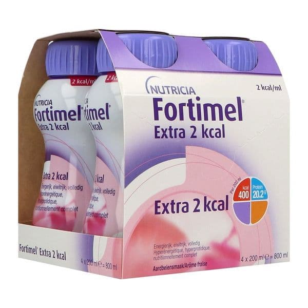 FORTIMEL PROT 2KCAL NUTRIM FRAISE 4/200ML