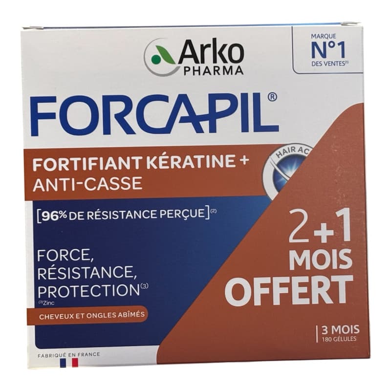 FORCAPIL FORTIF + KERATINE GEL PILUL/180