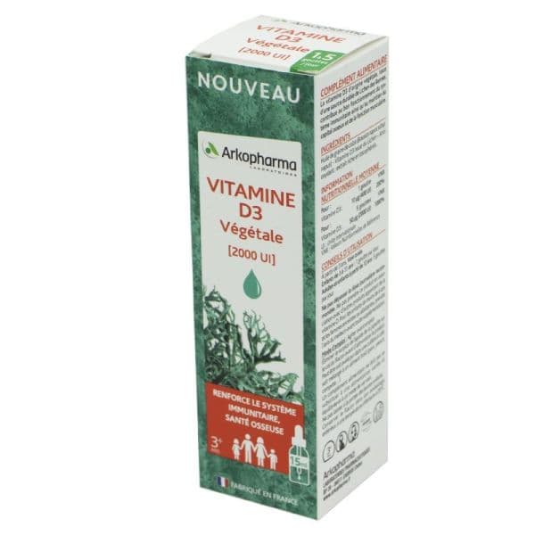 ARKOFLUIDE VIT D3 VEG LICHEN S BUV FL/15ML