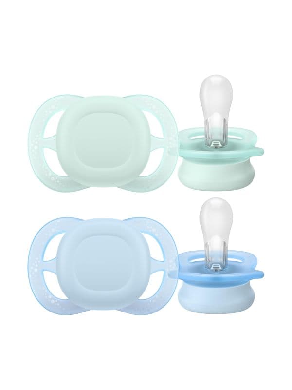 AVENT SUCETTE ULTRA START DAY BLEU 0-2M X2